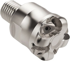 Seco - 27.34mm Cutting Diam, 6mm Max Depth of Cut, Combimaster Indexable Copy End Mill - 4 Inserts, RN..1204 Insert, R217.26 Toolholder, Steel, Through Coolant - Exact Tooling