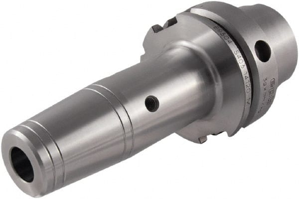Seco - 20mm Hole Diam, HSK63A Taper Shank Shrink Fit Tool Holder & Adapter - 94mm Projection, 33mm Nose Diam, 41mm Clamping Depth, Through Coolant - Exact Tooling