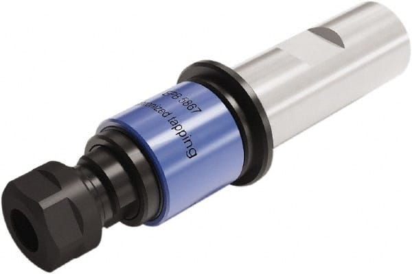 Seco - 1" Straight Shank Diam Tension & Compression Tapping Chuck - M4 to M12 Tap Capacity, 68.7mm Projection, Quick Change, Through Coolant - Exact Tooling
