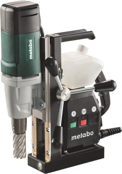 Metabo - 3/4" Chuck, 2" Travel, Portable Magnetic Drill Press - 700 RPM, 9 Amps, 1000 Watts - Exact Tooling