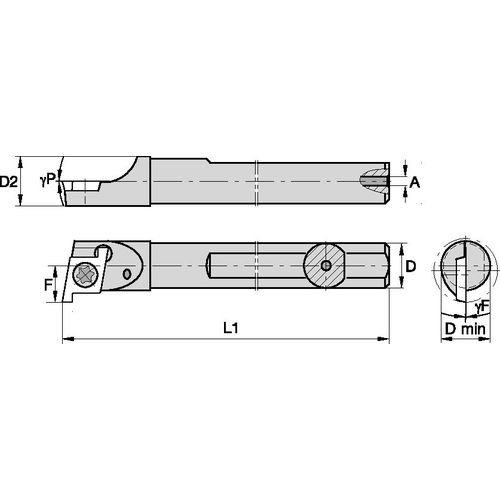 CCMI25040R CARBIDE SHANK GROOVING - Exact Tooling