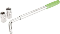 OEM Tools - 21" Long Cylindrical Shaped Lug Nut Wrench Tire Iron - Telescoping, 11/16, 3/4, 13/16, 7/8" Hex, 17, 19, 21, 22mm - Exact Tooling