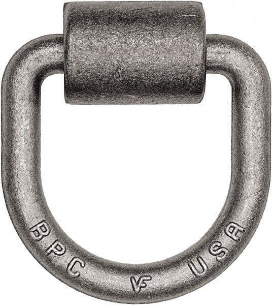 Buyers Products - Steel D-Ring with Integral Bracket - 4-1/2" Long, Gray, For Use with Cargo Control - Exact Tooling