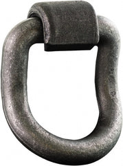 Buyers Products - Steel D-Ring 55° with Integral Bracket - 5" Long, Gray, For Use with Cargo Control - Exact Tooling