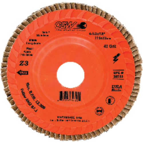 5″ × 7/8″ Z3-80 Grit - Compact Trimmable Premium Zirconia Z3 Flap Disc - Exact Tooling