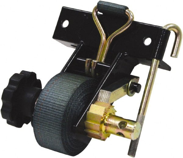 Buyers Products - Steel Rack Strap - 3-3/4" Long, Black, For Use with Rectangular or Square Tubing Racks - Exact Tooling