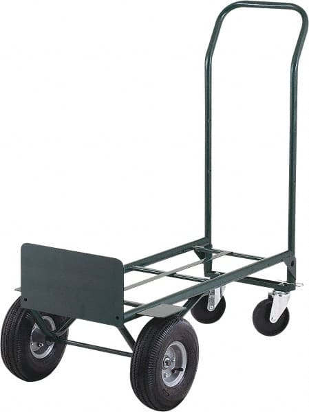 Ability One - 600 Lb Capacity 48" OAH Hand Truck - Steel Handle, Steel, Pneumatic Wheels - Exact Tooling