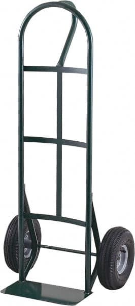 Ability One - 600 Lb Capacity 40" OAH Hand Truck - Steel Handle, Steel, Pneumatic Wheels - Exact Tooling