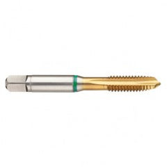 M24x1.5 6H -Flute Cobalt Green Ring Spiral Point Plug Tap-TiN - Exact Tooling