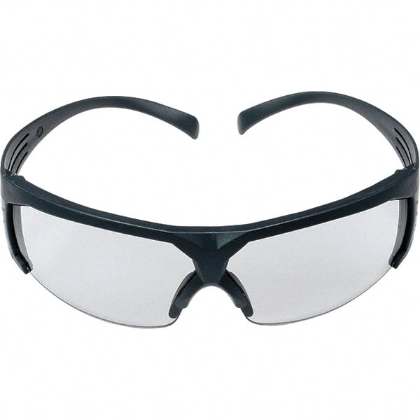 3M - Gray Lenses, Framed Safety Glasses - Scratch Resistant, Gray Frame, Size Universal, Wrap Around - Exact Tooling
