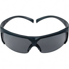 3M - Gray Lenses, Framed Safety Glasses - Anti-Fog, Gray Frame, Size Universal, Wrap Around - Exact Tooling