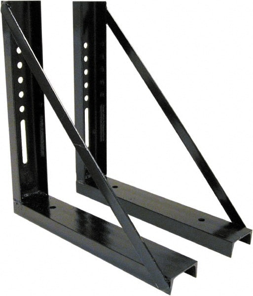 Buyers Products - Steel Truck Box Mounting Brackets - 18" Long, Black, For Use with Truck Boxes - Exact Tooling
