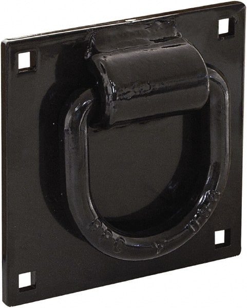 Buyers Products - Steel Bolt-On D-Ring - 4-1/2" Long, Black, For Use with Cargo Control - Exact Tooling