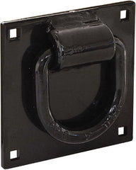 Buyers Products - Steel Bolt-On D-Ring - 4-1/2" Long, Black, For Use with Cargo Control - Exact Tooling