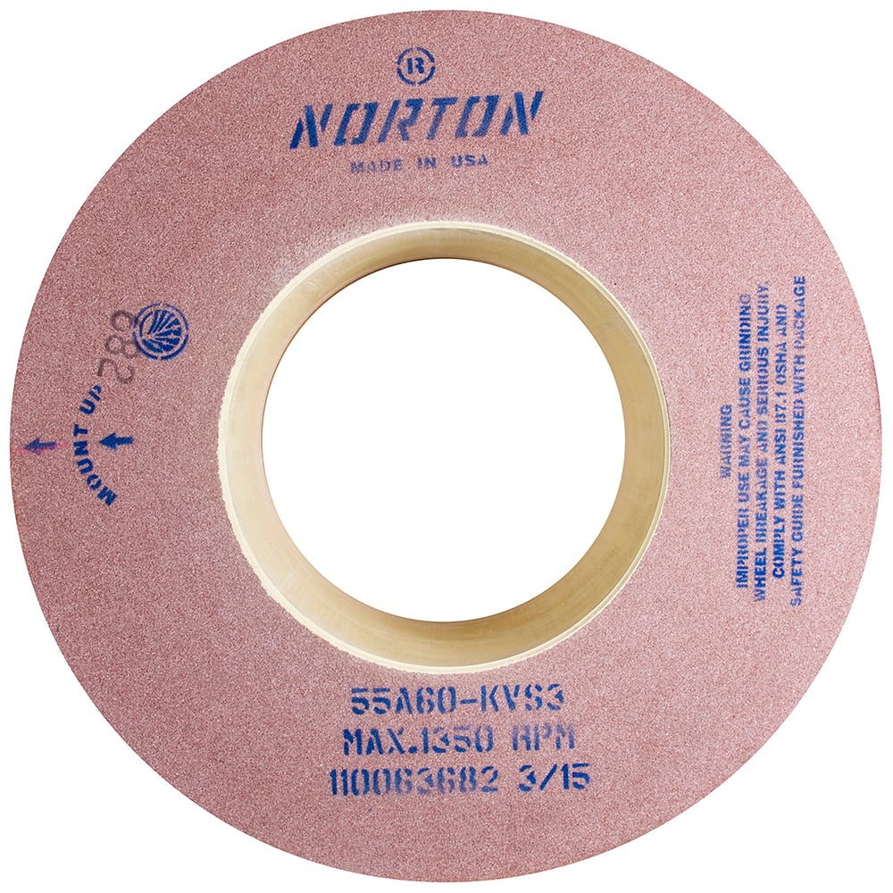 Norton - Centerless & Cylindrical Grinding Wheels Wheel Diameter (Inch): 24 Wheel Width (Inch): 8 - Exact Tooling