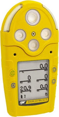 BW Technologies by Honeywell - Visual, Vibration & Audible Alarm, LCD Display, Multi-Gas Detector - Monitors LEL, Oxygen, Hydrogen Sulfide, Carbon Monoxide & Ammonia, -20 to 50°C Working Temp - Exact Tooling