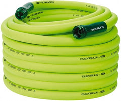 Legacy - 100' Long Garden Hose - 3/4" Diam, 3/4" GHT, Hybrid Polymer, 150 psi, All Season, Green - Exact Tooling