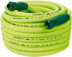 Legacy - 75' Long Garden Hose - 5/8" Diam, 3/4" GHT, Hybrid Polymer, 150 psi, All Season, Green - Exact Tooling