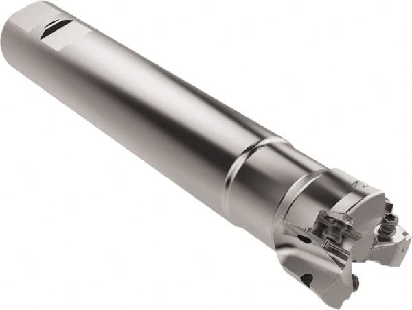 Seco - 40mm Cut Diam, 6.95mm Max Depth of Cut, 32mm Shank Diam, 200mm OAL, Indexable Square Shoulder End Mill - XNEX0816.. Inserts, Weldon Shank, 87° Lead Angle, Through Coolant, Series R217.79 - Exact Tooling