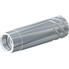 Kennametal - SS05 Outside Modular Connection, 12.2mm Hole Diam, SS to DL Straight Shank Adapter - 63.5mm Projection, 63.5mm OAL, Through Coolant - Exact Tooling