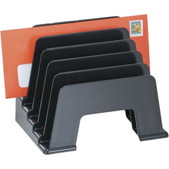 UNIVERSAL - Black Inclined File Sorter - Plastic - Exact Tooling