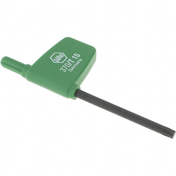 Wiha - T15 Torx Key - Flag-Style, 45mm Length Under Head, 3.1" OAL - Exact Tooling