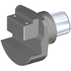 Kennametal - Neutral Cut, PSC50 Modular Connection, Square Shank Lathe Modular Clamping Unit - 38mm Square Shank Length, 20mm Square Shank Width, Through Coolant, Series ETAN End Mount Square Shank - Exact Tooling
