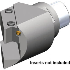 Kennametal - Right Hand Cut, PSC50 Modular Connection, Square Shank Lathe Modular Clamping Unit - 20mm Square Shank Width, Through Coolant, Series TA 45° Mount - Exact Tooling