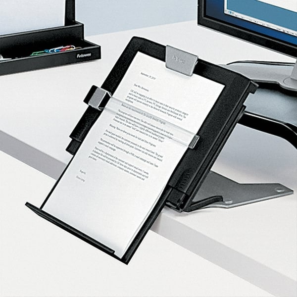 FELLOWES - Black Copyholder - Plastic - Exact Tooling