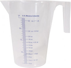 Funnel King - Beakers & Pipettes Type: Measuring Cup Volume Capacity Range: 1,000 mL and Larger - Exact Tooling