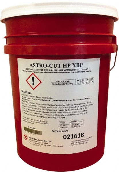 Monroe Fluid Technology - 5 Gal Pail Cutting & Grinding Fluid - Semisynthetic - Exact Tooling