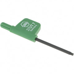 Wiha - T7 Torx Key - Flag-Style, 35mm Length Under Head, 2.6" OAL - Exact Tooling
