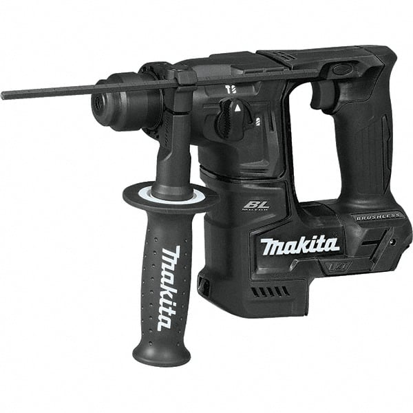 Makita - 18 Volt 11/16" SDS Plus Chuck Cordless Rotary Hammer - 0 to 4,800 BPM, 0 to 680 RPM, Reversible, D-Handle - Exact Tooling