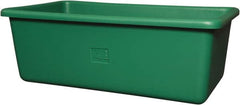 Remco - 70 Gal Green Rectangular Polyethylene Tub - 17" High x 26-1/2" Diam - Exact Tooling