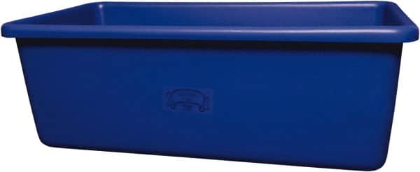 Remco - 70 Gal Blue Rectangular Polyethylene Tub - 17" High x 26-1/2" Diam - Exact Tooling