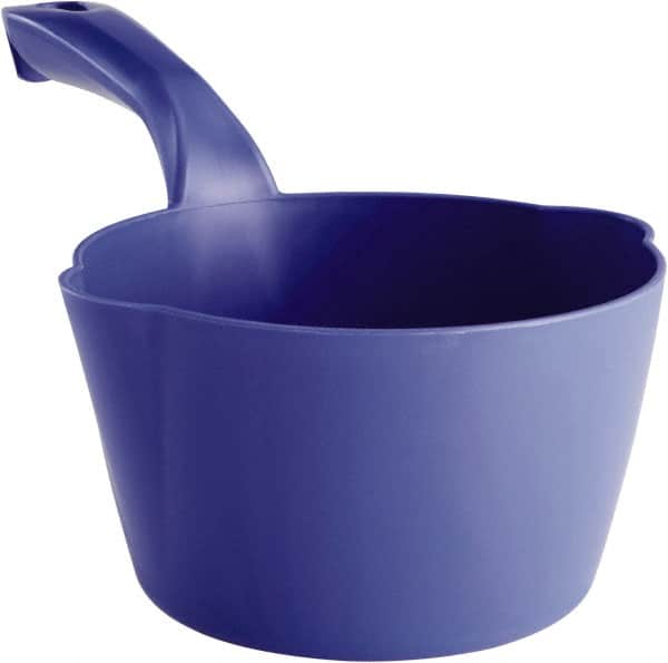 Remco - 32 oz Purple Polypropylene Round Bottom Scoop - 6.8" Wide x 5.3" Deep Bowl, 5-1/2" Handle Length, 11.6" OAL - Exact Tooling