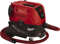 Milwaukee Tool - 8 Gal Plastic Tank, Electric Powered Wet/Dry Vacuum - 1.96 Peak hp, 120 Volt, 21 Amps, 13' Hose Fitting - Exact Tooling