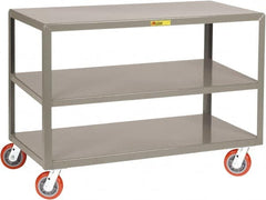 Little Giant - Mobile Table - Fixed Leg, Gray, 48" Long x 24" Deep x 34" High - Exact Tooling