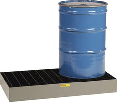 Little Giant - 33 Gal Sump Capacity, Steel Platform - Low Profile - 51" Long x 26" Wide x 6-1/2" High, 3,000 Lb Capacity - Exact Tooling