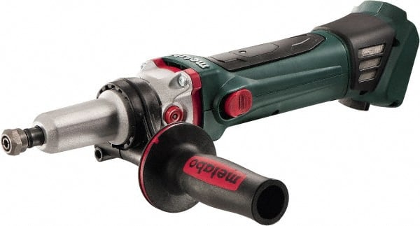 Metabo - 1/4" Collet, 6,000 RPM, Straight Handle Electric Die Grinder - 18 Volts - Exact Tooling