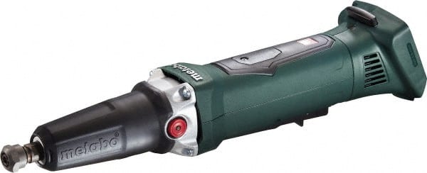 Metabo - 1/4" Collet, 25,000 RPM, Straight Handle Electric Die Grinder - 18 Volts - Exact Tooling