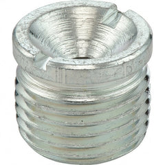 Umeta - Straight Head Angle, M6x1 Metric Steel Standard Grease Fitting - 7mm Hex, 41mm Overall Height, 6mm Shank Length, Zinc Plated Finish - Exact Tooling