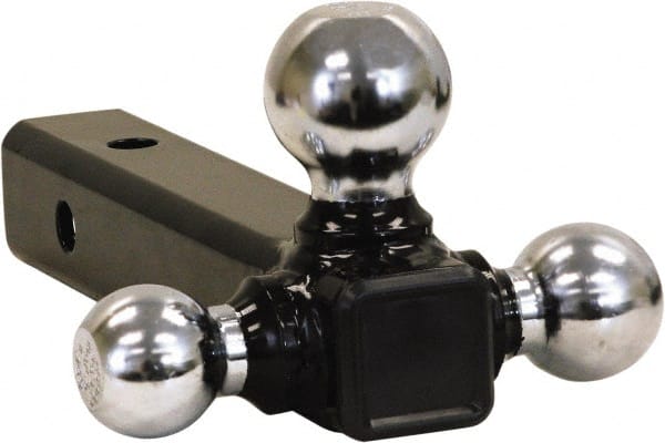 Buyers Products - 6,000, 7,500 & 10,000 Lb Capacity, 9-1/4" Long, 2" Shank, Triball Hitch Drawbar - Vehicle Class 3 & 4, 5/8" Ball Hole Diam, 1-7/8, 2 & 2-5/16" Ball Diam - Exact Tooling