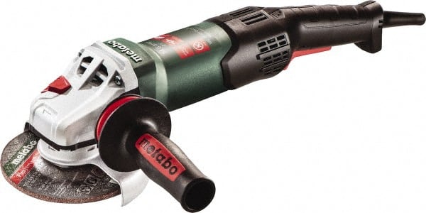 Metabo - 5" Wheel Diam, 10,000 RPM, Corded Angle & Disc Grinder - 5/8-11 Spindle, 120 Volts, 14.6 Amps - Exact Tooling