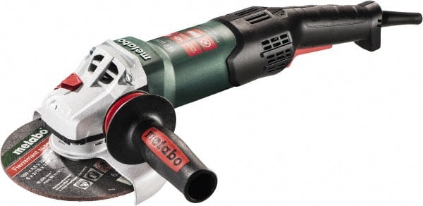 Metabo - 6" Wheel Diam, 9,600 RPM, Corded Angle & Disc Grinder - 5/8-11 Spindle, 120 Volts, 14.6 Amps - Exact Tooling