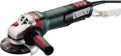 Metabo - 5" Wheel Diam, 11,000 RPM, Corded Angle & Disc Grinder - 5/8-11 Spindle, 120 Volts, 14.5 Amps - Exact Tooling