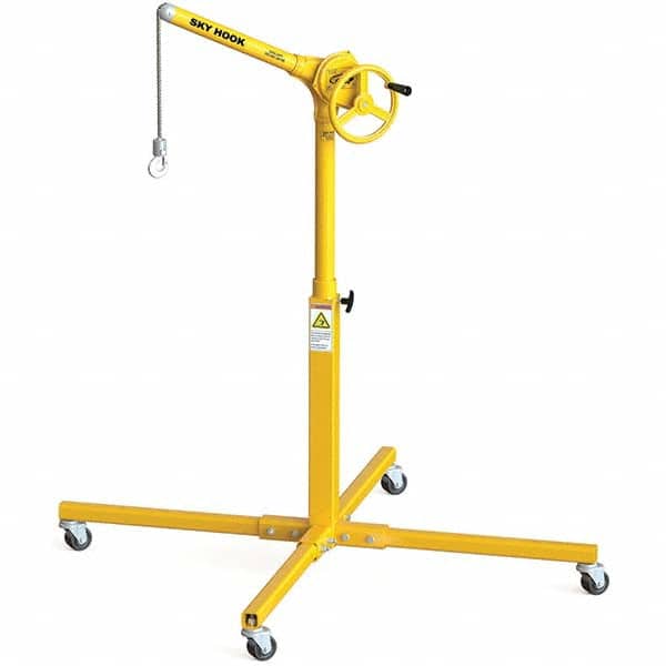 Sky Hook - 500 Lb Steel Lifting Hook Crane - Exact Tooling