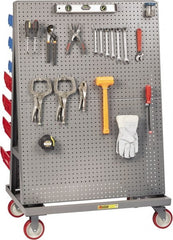 Little Giant - 24" Wide x 56" High x 60" Deep, Mobile A-Frame Lean Tool Cart - 1,200 Lb Capacity - Exact Tooling