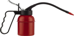 Umeta - 300 mL Capcity, Flexible Spout Spout, Lever Type Oiler - Brass Pump, Steel Body, Enamel - Exact Tooling