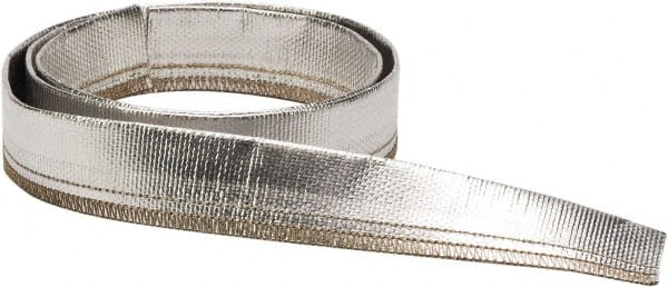 Atlantex - 3-1/2" ID Silver Radiant Heat Shield for Hoses - 25' Long, -40 to 425°F - Exact Tooling